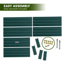 Wallaroo Garden Bed 210 x 90 x 30cm Galvanized Steel - Green-7