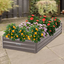 Wallaroo Garden Bed 210 x 90 x 30cm Galvanized Steel - Grey-8