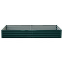 Wallaroo Garden Bed 240 x 120 x 30cm Galvanized Steel - Green-3