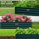 Wallaroo Garden Bed 240 x 120 x 30cm Galvanized Steel - Green-5