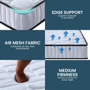 Laura Hill King Single Size Mattress Pocket Spring High Density Foam For Bed-8