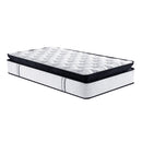 Laura Hill King Mattress Bed Size Euro Top 5 Zone Spring Foam 32cm Bedding Pocket-1