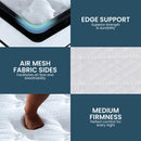 Laura Hill King Mattress Bed Size Euro Top 5 Zone Spring Foam 32cm Bedding Pocket-6