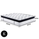 Laura Hill King Mattress Bed Size Euro Top 5 Zone Spring Foam 32cm Bedding Pocket-11