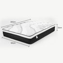 Laura Hill King Single Double Mattress Bed Size Euro Top 5 Zone Spring Foam 32cm-3