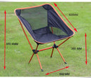 Ultralight Aluminum Alloy Folding Camping Camp Chair Outdoor Hiking Patio Backpacking Brown-5