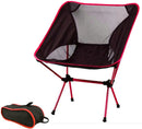 Ultralight Aluminum Alloy Folding Camping Camp Chair Outdoor Hiking Patio Backpacking Brown-8