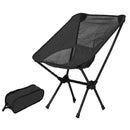 Ultralight Aluminum Alloy Folding Camping Camp Chair Outdoor Hiking Patio Backpacking Brown-9