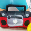 Radiant Christmas Lights Radio Xmas Inflatable Santa Beach Post 1.8m Height with Music-4