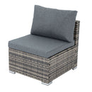 6PCS Outdoor Modular Lounge Sofa Coogee-Grey-9