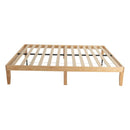 Warm Wooden Natural Bed Base Frame – Double-4
