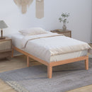 Single Size Warm Wooden Natural Bed Base Frame – Single-5