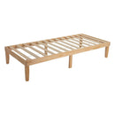 Single Size Warm Wooden Natural Bed Base Frame – Single-7