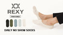 5X Rexy Daily No Show Ankle Socks Medium Non-Slip Breathable MULTI COLOUR-2