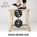 5X Small Daily No Show Socks - MULTI COLOUR	5X Rexy Daily No Show Ankle Socks Small Non-Slip Breath-5