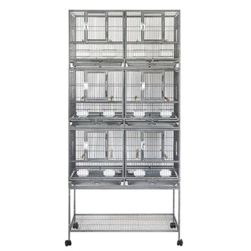 YES4PETS 208cm XXL Stackers Breeding Bird Budgies Aviary Cage - 0