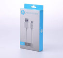 HP DHC-TC100 USB-A to USB-C Cable, Charge and Sync, 1M, White-6
