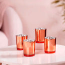 10 Pack Copper Votive Tealight Candle Holders Valentines Day Mercury  Wedding Decor Glass Candlestick Party Decorations Bridal Baby Shower Event-3