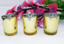 10 Pack Gold Votive Tealight Candle Holders Valentines Day Mercury  Wedding Decor Glass Candlestick Party Decorations Bridal Baby Shower Event-7
