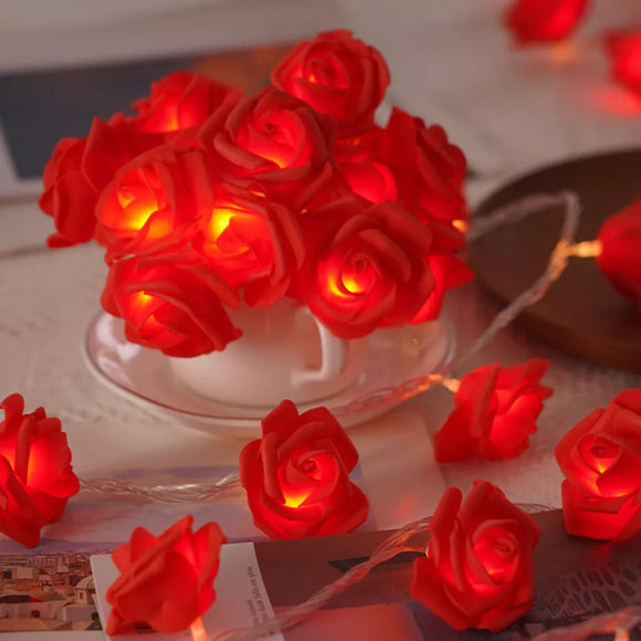 Red Rose battery string fairy light - party night light wedding decoration