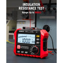 KAIWEETS Megohmmeter, Insulation Resistance Tester, Up to 100GΩ, 50V/100V/250V/500V/1000V, One-Touch DAR/PI, with AC/DC Voltage Testing for Motors, Solar, HVAC-9