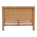 Bed Frame Double Size in Solid Wood Veneered Acacia Bedroom Timber Slat in Oak-3