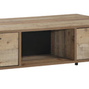 Coffee Table 2 Drawers Particle Board Storage in Oak Colour-4