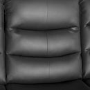 3+1+1 Seater Recliner Sofa In Faux Leather Lounge Couch in Black-2