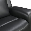 3-2-1 Seater Electric Leather/PVC Black Recliner Set-6