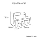 3-2-1 Seater Electric Leather/PVC Black Recliner Set-10