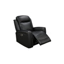 3-2 Seater Electric Leather/PVC Black Recliner Set-6