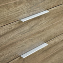 Tallboy with 5 Storage Drawers Natural Wood like MDF in Oak Colour-4