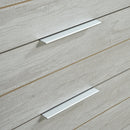 Tallboy with 5 Storage Drawers Natural Wood like MDF in White Ash Colour-3