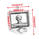 4-Piece T Handle Locks Tool Box With Keys Stainless Steel Trailer Camper Truck-7