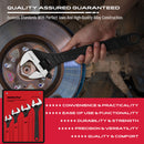 SEDY 4Pc Adjustable Wrench Set Shifter Heavy Duty SAE & Metric Household Repair-9