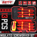 SEDY 13Pcs 1000V Magnetic Insulated Electrician Screwdriver Set VDE Certified-2