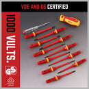SEDY 13Pcs 1000V Magnetic Insulated Electrician Screwdriver Set VDE Certified-7