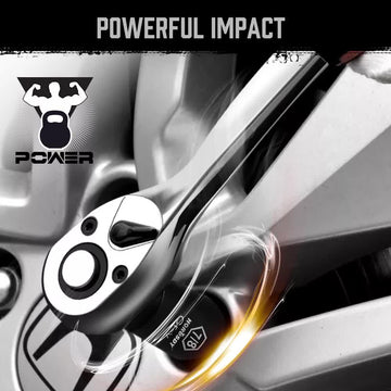 18Pc Deep Impact Socket Set Imperial / SAE Extension Flexible Adaptor 1/2" Drive - 0