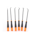 6Pc Extra Long Pick and Hook Set O Ring Seal Puller Remover Fuse Wire Scribe-1