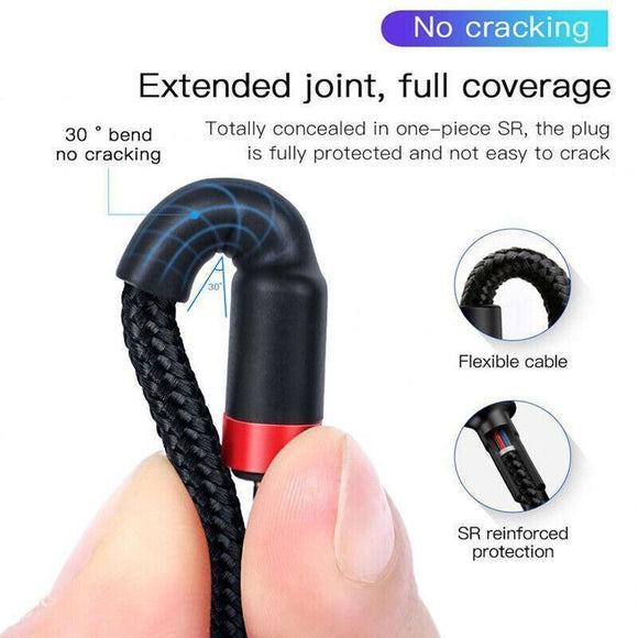 Red Black Baseus 60W 100W USB C to Type C Charger Cable PD Fast Charge For Samsung - 2m 100w