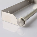 Paper Towel Holder Under Cabinet Wall Mount Stainless Steel Rack Kitchen - Silver-6