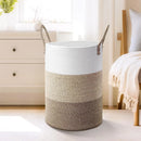 Handheld Cotton Rope Woven Storage Basket for Bedroom Bathroom Closet Durable-12