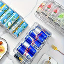 Double Tier Drinks Organiser Drawer Shelf Storage Rack Beverage Dispenser Holder-9