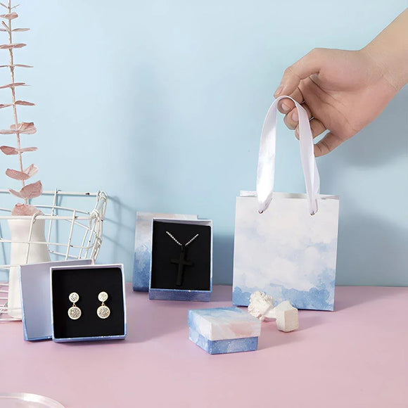 20PCS Cloud Jewelry Box Earrings Necklace Ring Bracelet DisplayOrganizer - 7*9*3cm（Box）
