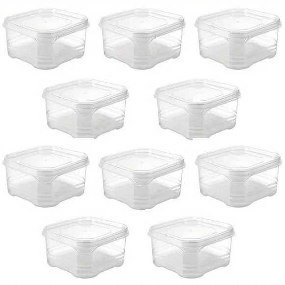10-Piece 350 ml Stackable Storage Container Set with Lids