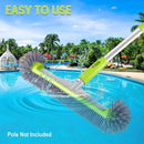 Swimming Pool Cleaning Brush Corner Scrub Brush Pool Wall Floor Cleaner Tool-10