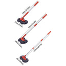 1-Piece Extendable Double-Head Car Wash Mop, Orange and Grey-3