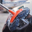 1-Piece Extendable Double-Head Car Wash Mop, Orange and Grey-7
