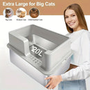 5-Piece Grey Cat Litter Box Set-5