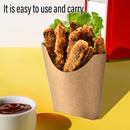 100pcs Kraft Paper Popcorn Box Folding Baking Box Party Snack Treat Container - 11.6x9.1cm-4